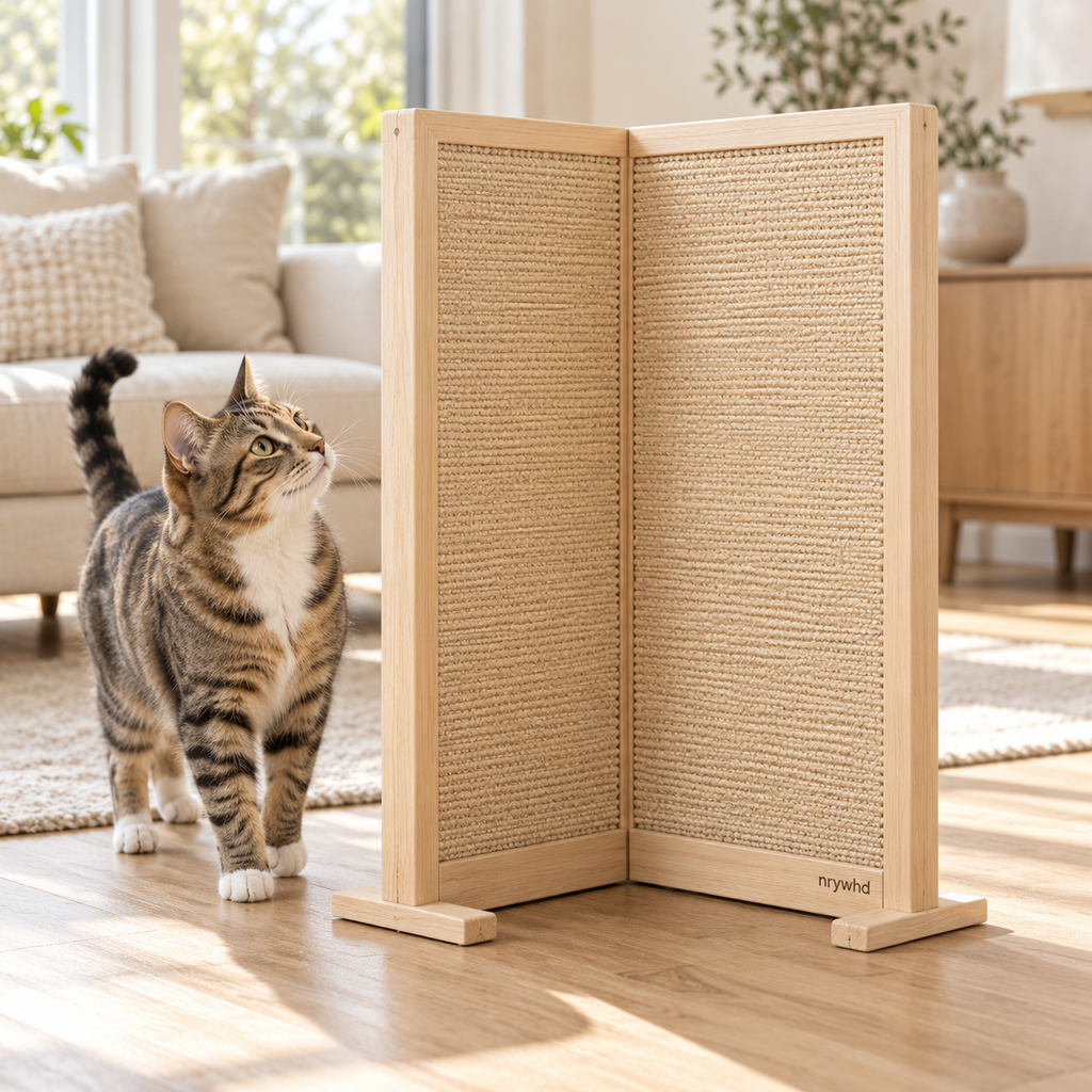 nrywhd Corner Sisal Scratching Panel — lifestyle scene