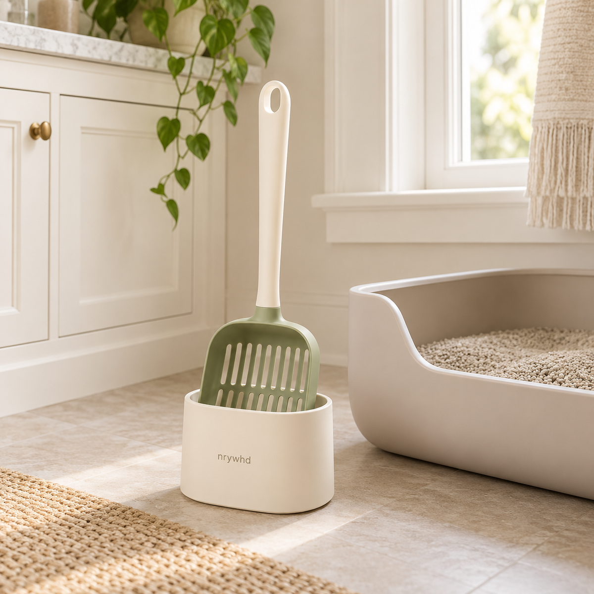 nrywhd Scoop & Stand Litter Set — lifestyle scene