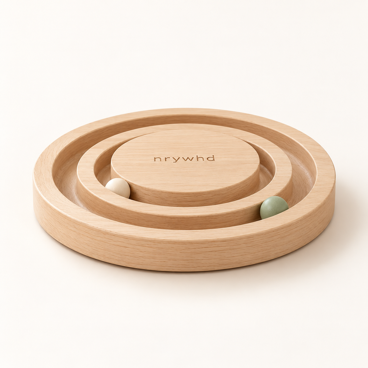 nrywhd Orbit Wooden Ball Track — studio view